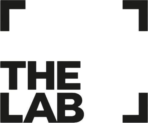 The Lab logo framed by viewfinder corners