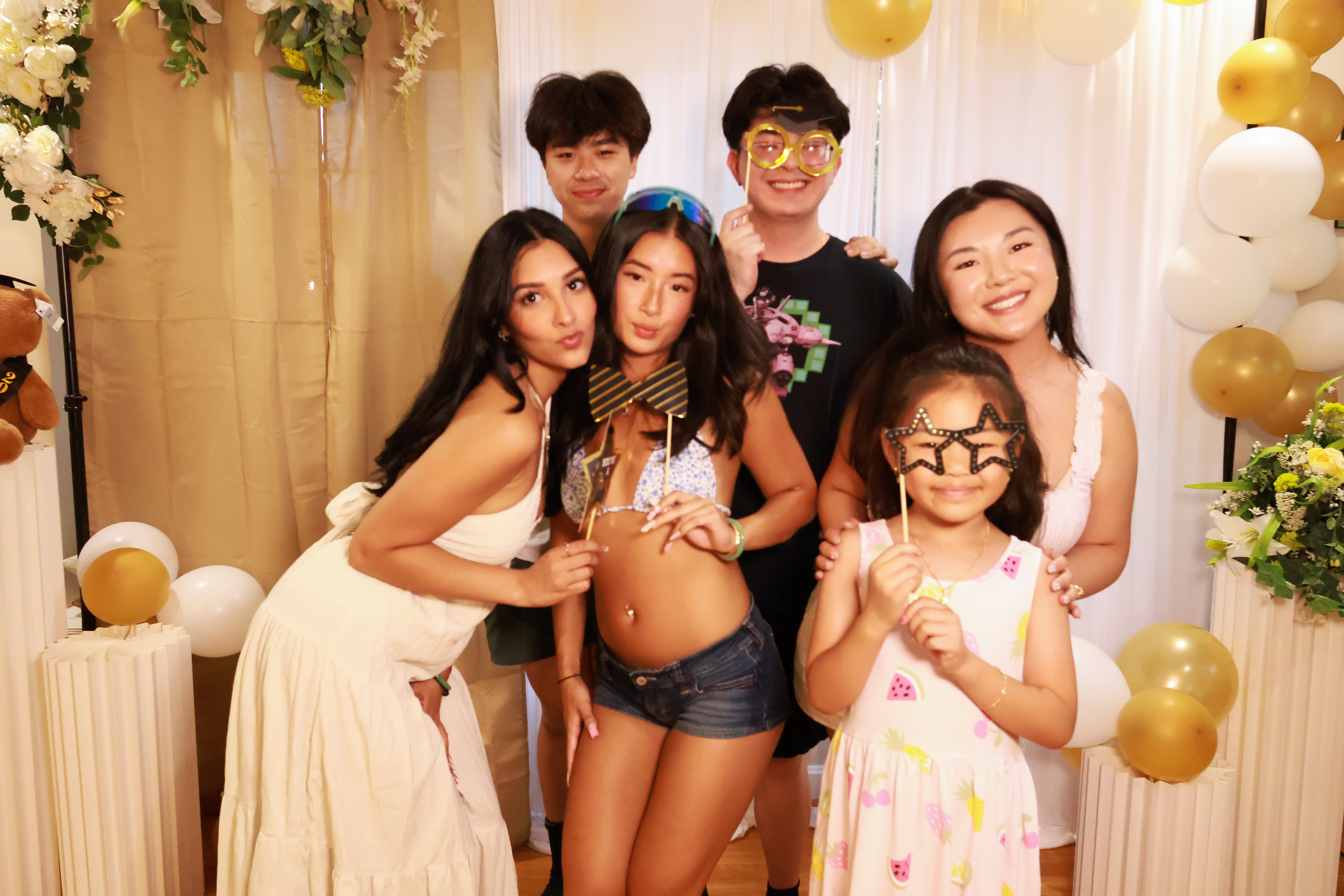 Photo booth fun at a party