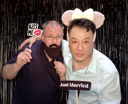 Group photo booth shot