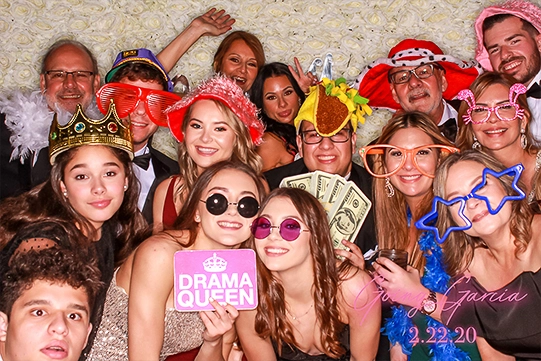 Celebration photo booth shot